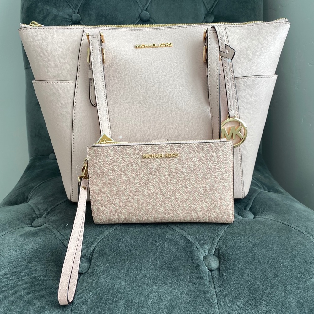 Michael Kors Tote and Wallet Set